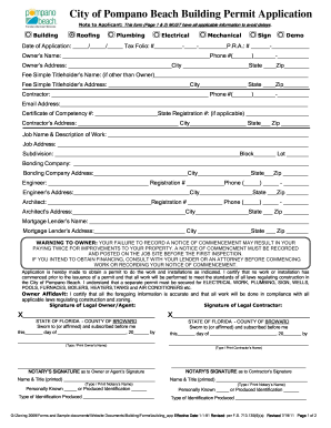 application for forms and building