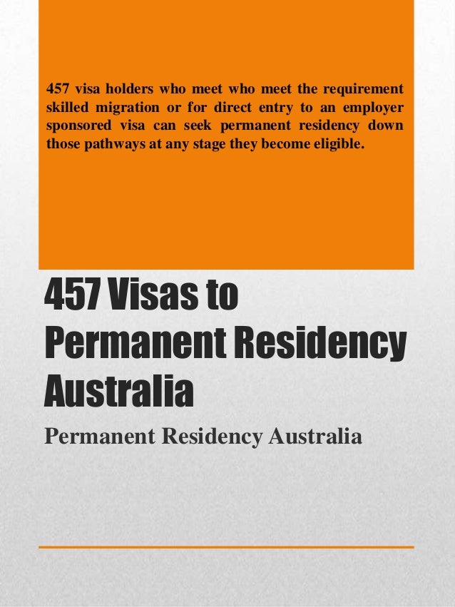 application for australian 457 visa