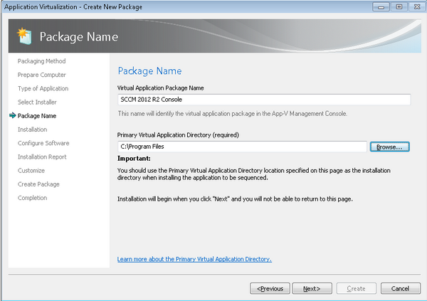 how do i package an application for sccm