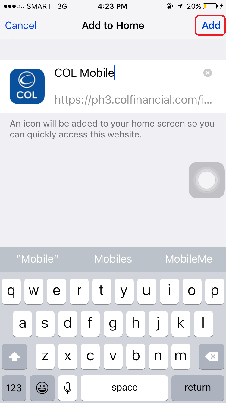 how to send application to col financial